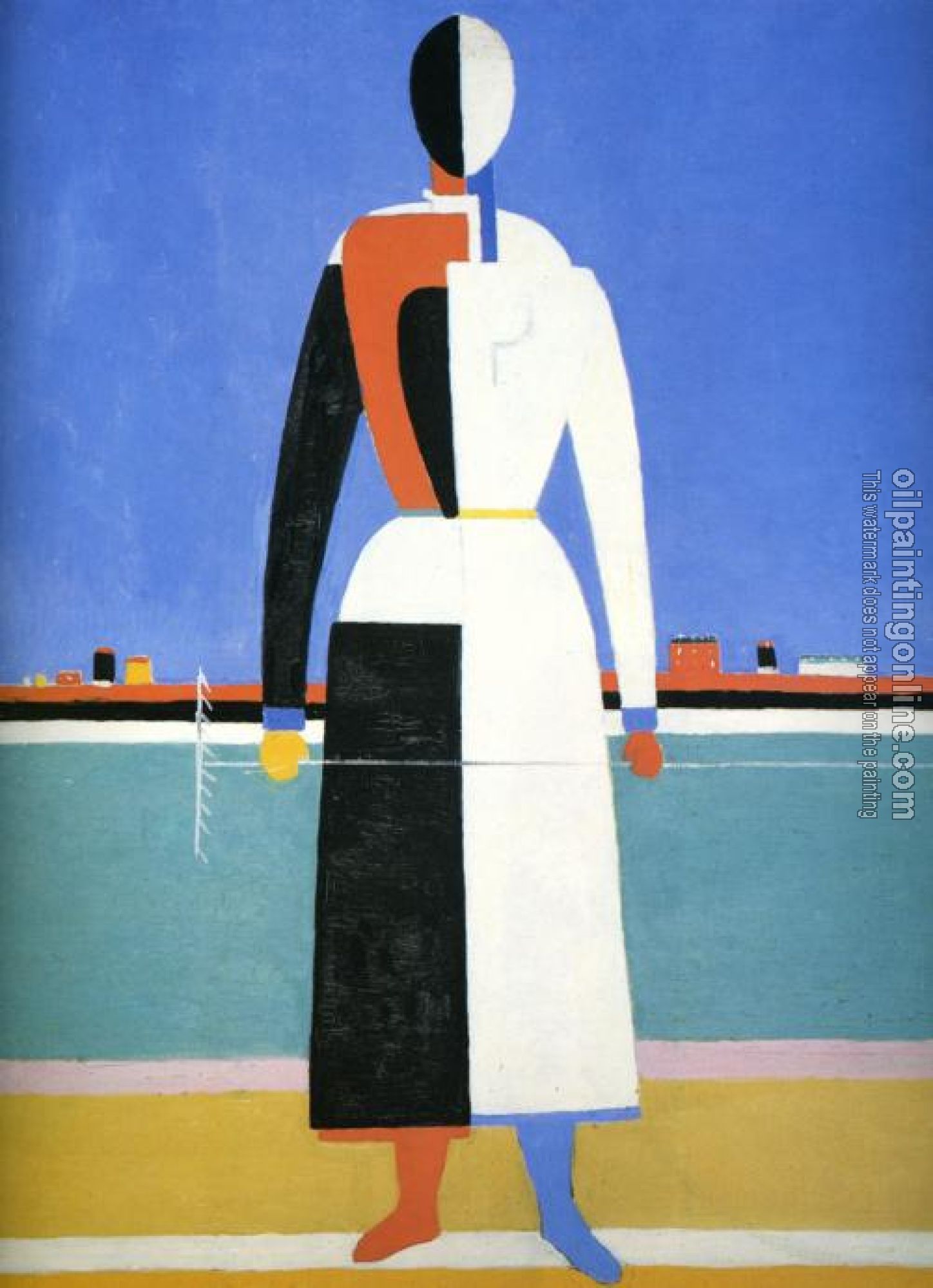 Kazimir Malevich - Woman with a Rake